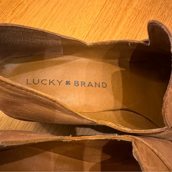 Lucky Brand Women’s Leather Slip-On Maemia Loafer Flats Size 6 1/2 - Picture 4 of 10